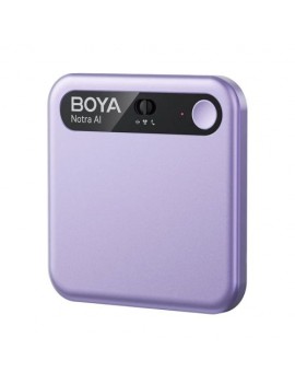 BOYA Notra AI Powered Audio Transcripter, Summanizer and Wireless Note Recorder, 64GB, Purple EU