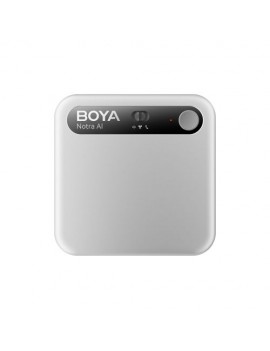 BOYA Notra AI Powered Audio Transcripter, Summanizer and Wireless Note Recorder, 64GB, Silver EU