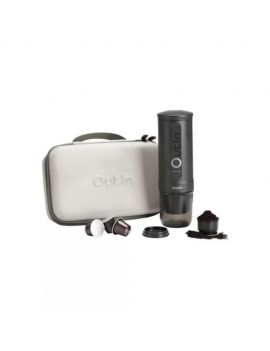 Outin Nano Portable Espresso Machine, 80ml, 7500mAh, Travel Set, Space Gray EU