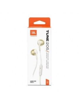JBL Tune 205 In-Ear Wired Headphones Gold EU