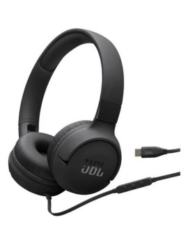 JBL Tune 520C Wired (USB-C) On-Ear Headphones Black EU