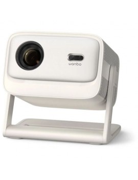 Wanbo Projector Vali 1 Pro 1080P FHD with Android 14, 900 ANSI, 200 Gimbal, White EU