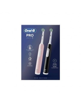 Oral-B Electric Toothbrush Pro 1 Duo Pack, Black/ Pink EU