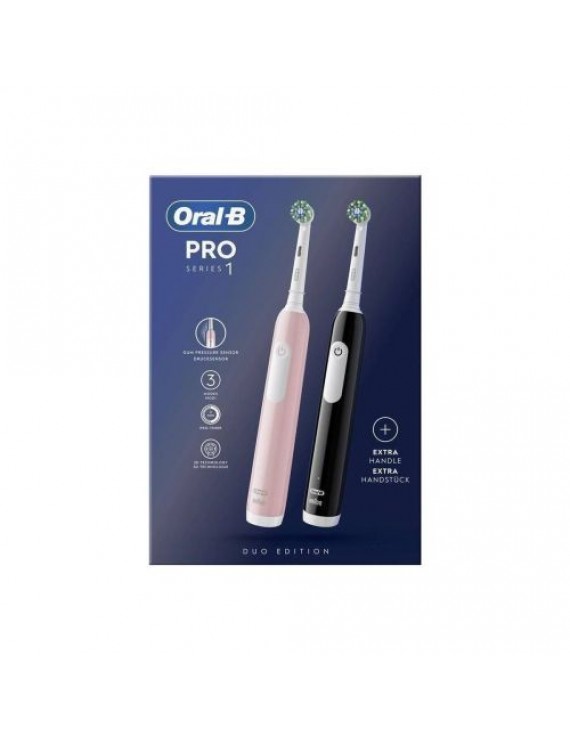 Oral-B Electric Toothbrush Pro 1 Duo Pack, Black/ Pink EU