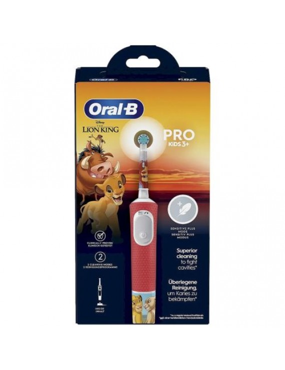 Oral-B Electric Toothbrush Vitality Pro 103 Kids Lion King Edition, Red EU