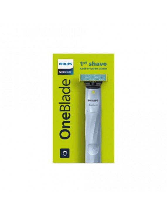 Philips Shaver OneBlade 1st Shave with Anti Friction Blade QP1324/20 Blue EU