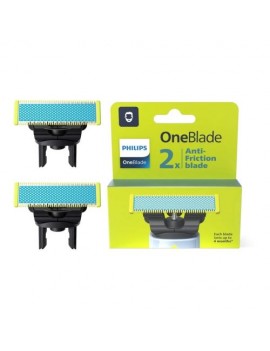 Philips Shaver OneBlade Replacement Blades (Anti Friction) QP225/50 (2pcs) Gray Eu