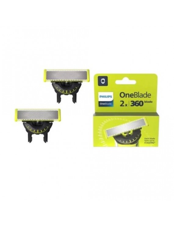 Philips Shaver OneBlade Replacement Blades QP420/50 (2pcs) Gray Eu