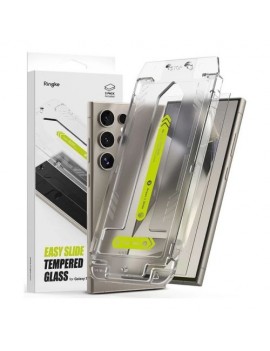 Ringke Galaxy S24 Ultra Screen Protector Premium Easy Slide Tempered Glass 9H with installation jig (2pcs) Transparent