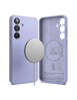 Ringke Galaxy S25 Case Silicone Magnetic Lavender