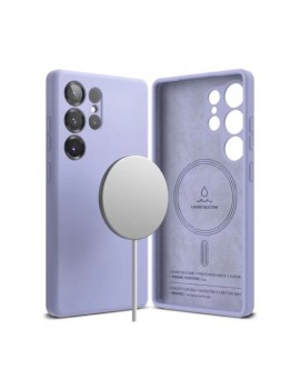 Ringke Galaxy S25 Ultra Case Silicone Magnetic Lavender
