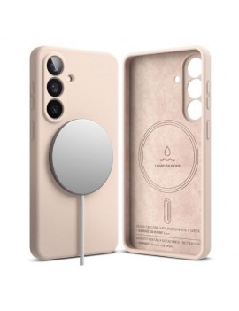 Ringke Galaxy S26 Case Silicone Magnetic Pink Sand