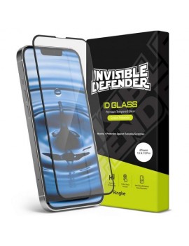 Ringke iPhone 13/13 Pro Screen Protector Invisible Defender ID Tempered Glass Black