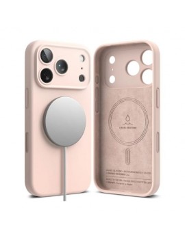 Ringke iPhone 17 Pro Max Case Silicone Magnetic Pink Sand