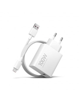 Xiaomi Mi Travel Charger Combo Set with USB-A to Type-C charging cable 1m, 100W White EU BHR095VEU