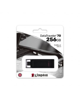 Kingston Pendrive 256GB DataTraveler 70 Type-C 3.2 Black EU (DT70/256GB)