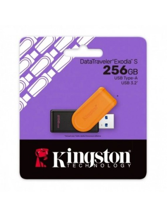 Kingston Pendrive 256GB DataTraveler Exodia S USB 3.2 Black/ Orange EU (DTXS/256GB)
