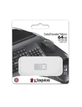 Kingston Pendrive 64GB DataTraveler Micro USB 3.2 Silver EU (DTMC3G2/64GB)