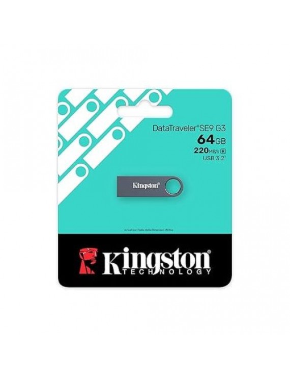 Kingston Pendrive 64GB DataTraveler SE9 G3 USB 3.2 Dark Nickle EU (KE-U2X64-1AC)