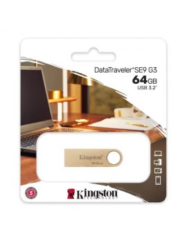 Kingston Pendrive 64GB DataTraveler SE9 USB 3.2 Gold EU (DTSE9G3/64GB)