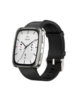 Amazfit Active 2 (Square) NFC, 44mm with Premium Leather Strap, Black EU W2434GL2N