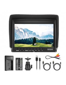 UPGRADED F100 CAMERA MONITOR + USB BATTERY CHARGER + BATTERY