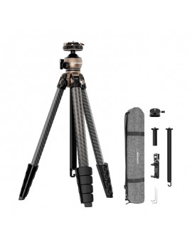 NEEWER CARBON FIBER TRAVEL TRIPOD, WITH 360°