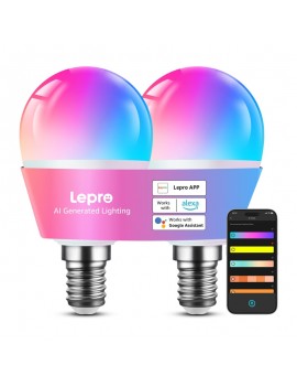 LED Bulb LEPRO BP1-2 E14 Bluetooth Wi-Fi 470lm 2pcs