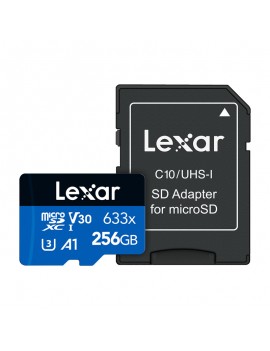 Memory card Lexar High-Performance 633x microSDXC 256GB  + adapter SD
