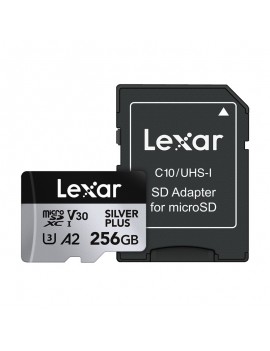 Memory card Lexar High-Performance Silver Plus microSDXC 256GB + adapter