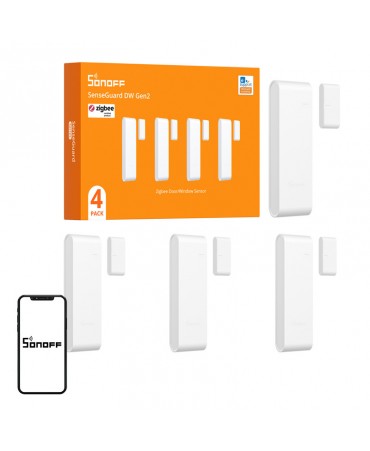 Sonoff Gen2 Door/Windor Sensor SNZB-04PR2 4pcs