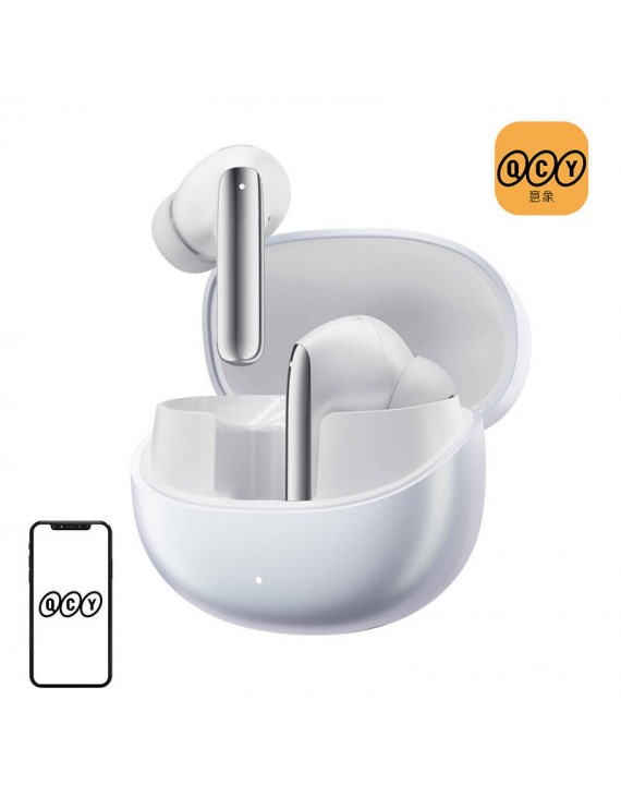 Earphones TWS QCY MeloBuds Pro HT08, ANC (white)
