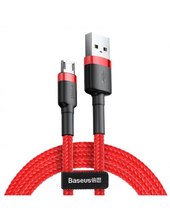 Baseus Καλώδιο MicroUSB Cafule 2.4A 1m (Κόκκινο)