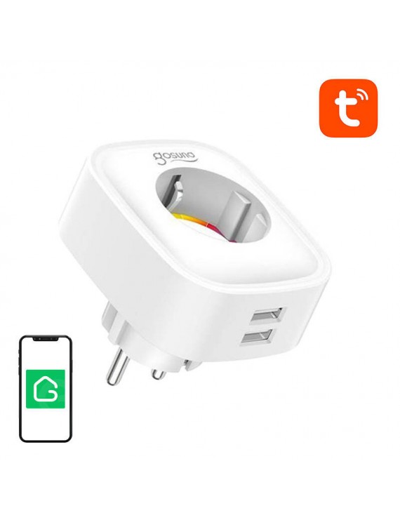 Gosund Έξυπνη Εξωτερική Πρίζα WiFi SP112 2xUSB Tuya 16A (Λευκό)