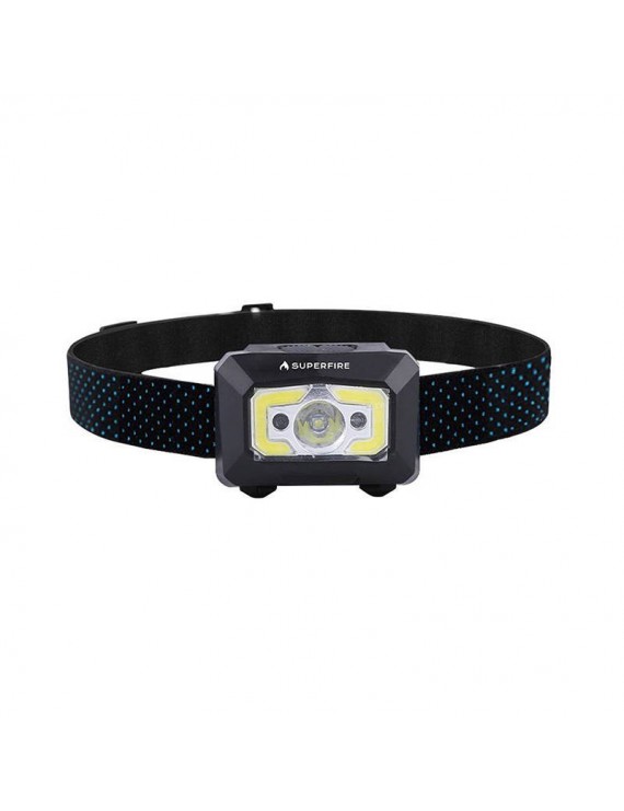 Φακός κεφαλής Superfire X30 – 340 lm, USB, 5 λειτουργίες, 130 μ.