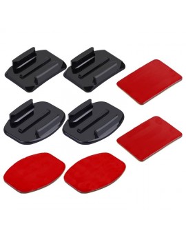 Set of Puluz stickers and mounts for spot cameras (including Insta360 X4 / X5 / DJI Osmo Action 5 Pro).