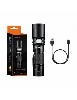 Flashlight Superfire X60-T, 1500lm, USB