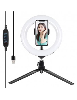 Tripod Mount Puluz with 20cm LED Ring Vlogging PKT3073B