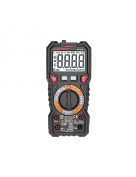 Habotest Ψηφιακό Πολύμετρο με Φακό HT118C, True RMS, NCV, Δοκιμή Μπαταριών (Μαύρο)