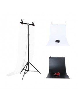 Photo studio background support Puluz 70x200cm + Backdrops 2 pcs DCA0976
