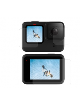 Screen and lens tempered glass Telesin for GoPro Hero 9 / Hero 10 / Hero 11 / Hero 12 (GP-FLM-901) Screen and lens tempered glass Telesin for GoPro Hero 9 / Hero 10 / Hero 11 / Hero 12 (GP-FLM-901)
