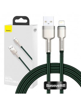 Baseus Καλώδιο USB σε Lightning Cafule, 2.4A, 1m (Πράσινο)