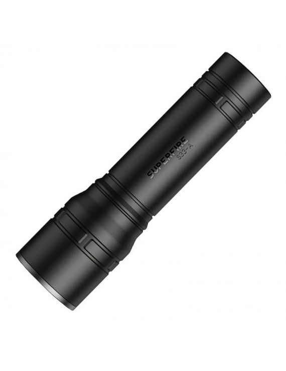 Φακός Superfire S33-A – USB, μαύρος, 4 λειτουργίες
