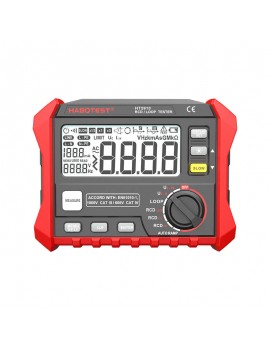 Habotest Ψηφιακός Ελεγκτής Γείωσης RCD/Βρόχου HT5910 (Μαύρο/Κόκκινο)