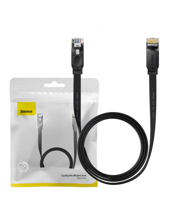 Baseus Καλώδιο Δικτύου Ethernet RJ45, 1Gbps 1.5m (Μαύρο)