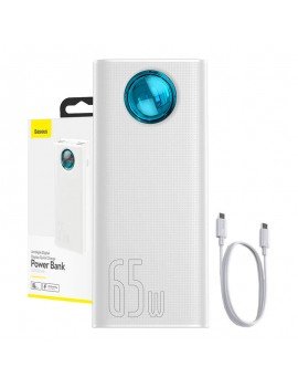 Baseus Powerbank Amblight 30000mAh 4xUSB USB-C 65W (Λευκό)