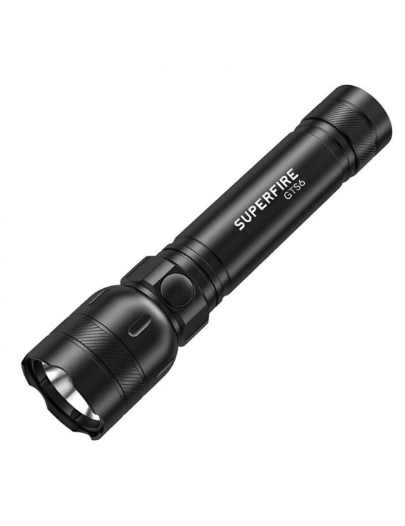 Φακός Superfire GTS6 – 360 lm, USB-C, 7W, 5 λειτουργίες, 150 μ.