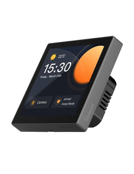 Sonoff Έξυπνος Διακόπτης Τοίχου Χωνευτός Matter WiFi/Bluetooth/ZigBee NSPanel Pro (Μαύρο)