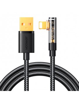 Angle Cable to USB-A / Lightning / 1.2m Joyroom S-UL012A6 (black)