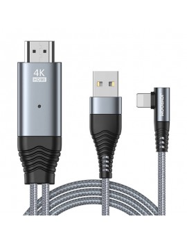 Mirroring Cable to HDMI / Lightning / 4K / 3m Joyroom SY-35L1 (gray)
